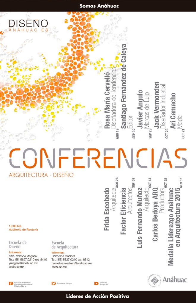 Ciclo de Conferencia Escuela de Diseño / Anáhuac